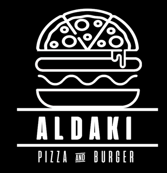 Aldaki Pizza and Burger Logo